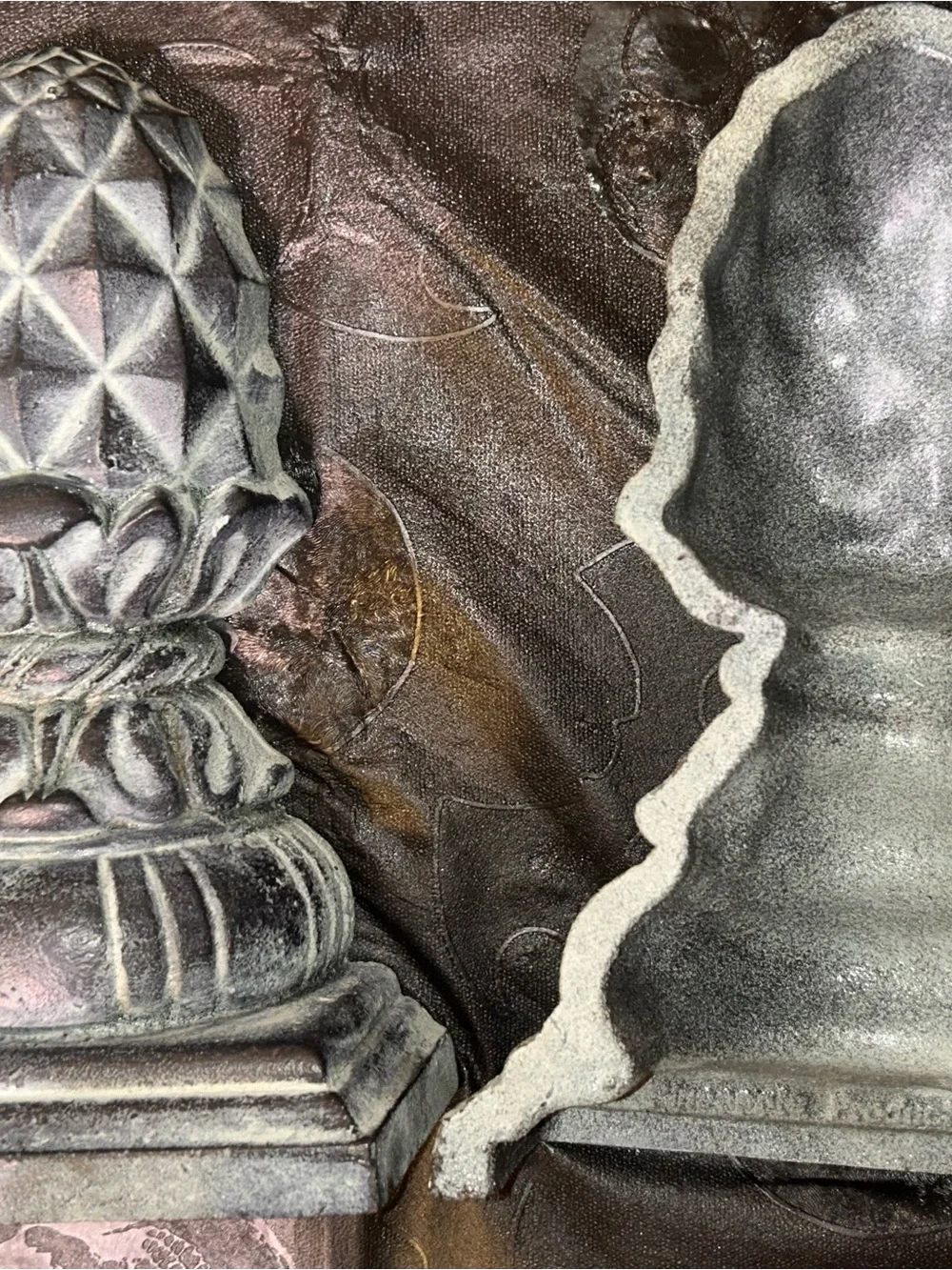 Rare Pineapple Products Cast Iron Pineapple Finials Pair Heavy Vintage